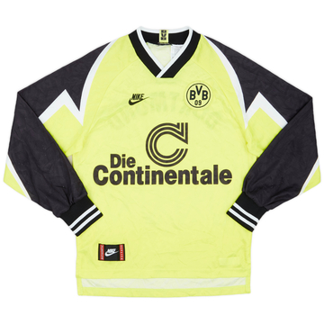 1995-96 Borussia Dortmund Home L/S Shirt - 9/10 - (XS)