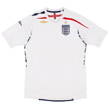 2007-09 England Home Shirt - 5/10 - (XL.Boys)