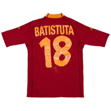 2000-01 Roma Home Shirt Batistuta #18 - 4/10 - (S)