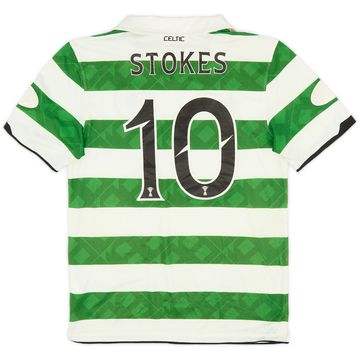 2010-12 Celtic Home Shirt Stokes #10 - 6/10 - (S)