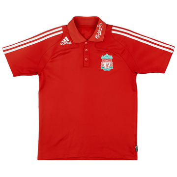 2008-09 Liverpool adidas Polo Shirt - 7/10 - (S)