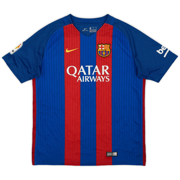 2016-17 Barcelona Home Shirt - 9/10 - (XL.Boys)