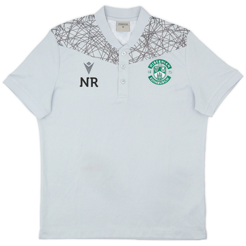 2018-19 Hibernian Staff Issue Macron Polo Shirt NR' - 6/10 - (M)
