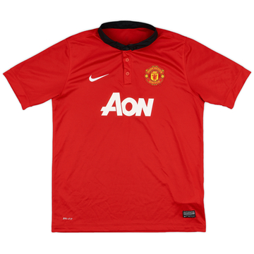 2013-14 Manchester United Home Shirt - 9/10 - (XL.Boys)