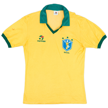 1985-88 Brazil Home Shirt - 7/10 - (M)