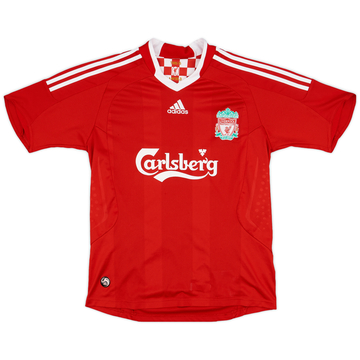 2008-10 Liverpool Home Shirt - 7/10 - (XL.Boys)