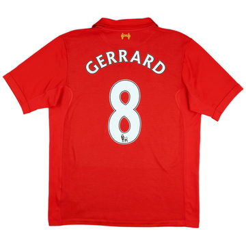 2012-13 Liverpool Home Shirt Gerrard #8 - 5/10 - (L)