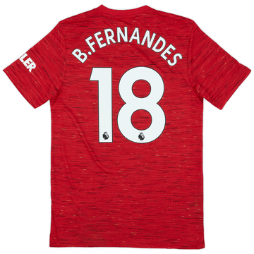 2020-21 Manchester United Home Shirt B.Fernandes #18 - 9/10 - (S)