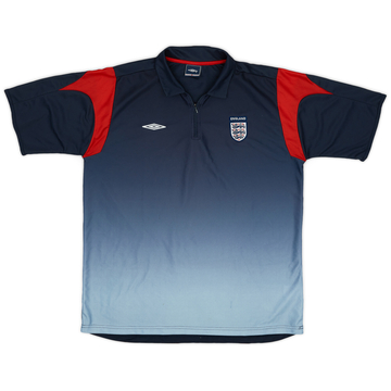 2004-06 England Umbro 1/4 Zip Polo Shirt - 6/10 - (XL)