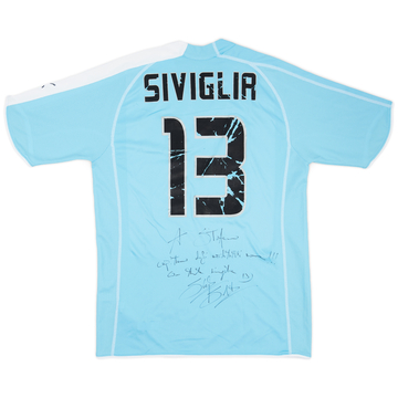 2005-06 Lazio Signed Home Shirt Siviglia #13 - 4/10 - (L)