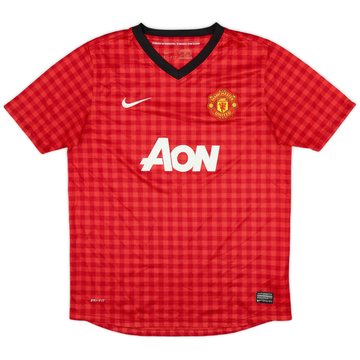 2012-13 Manchester United Home Shirt - 8/10 - (XL.Boys)