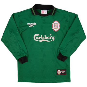 1996-97 Liverpool GK Shirt - 6/10 - (L.Boys)