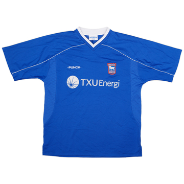 2001-02 Ipswich Home Shirt - 9/10 - (L)