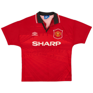 1994-96 Manchester United Home Shirt - 8/10 - (Y)