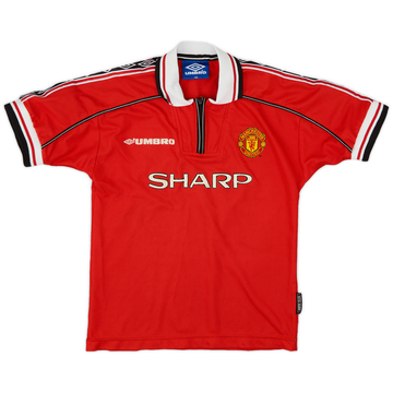 1998-00 Manchester United Home Shirt - 7/10 - (S.Boys)