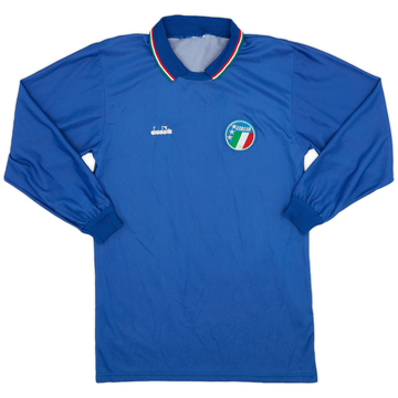 1986-88 Italy Home L/S Shirt - 5/10 - (L)