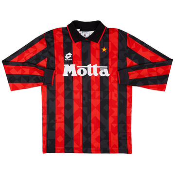 1993-94 AC Milan Home L/S Shirt - 9/10 - (M)