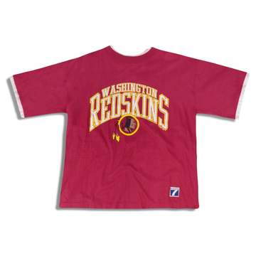 1990s Washington Redskins Logo 7 Tee L
