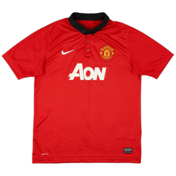 2013-14 Manchester United Home Shirt - 7/10 - (XL.Boys)