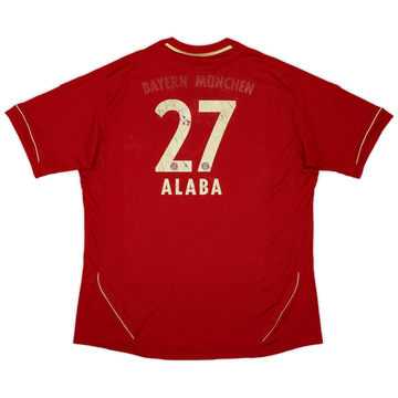 2011-13 Bayern Munich Home Shirt Alaba #27 - 4/10 - (XL)