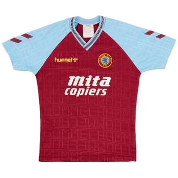 1989-90 Aston Villa Home Shirt - 8/10 - (S)
