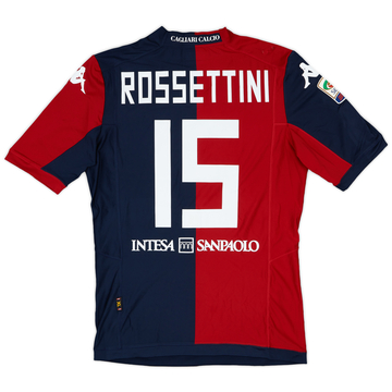 2014-15 Cagliari Match Issue Home Shirt Rossettini #15