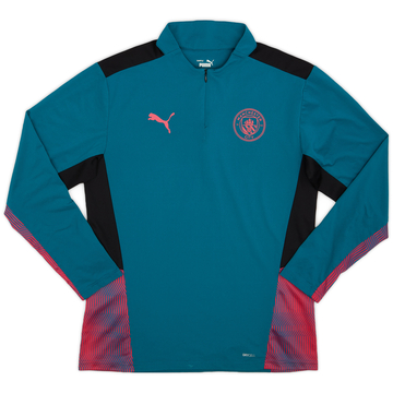 2021-22 Manchester City Prototype Puma 1/4 Zip Training Top - 8/10 - (M)