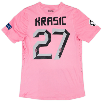 2011-12 Juventus Player Issue Champions League Away Shirt Krasic #27