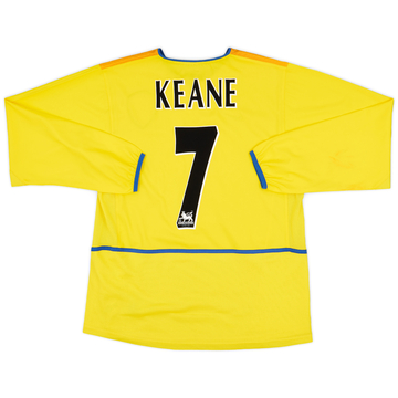 2002-03 Leeds United Away L/S Shirt Keane #7 - 9/10 - (M)