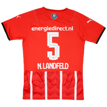 2021-22 PSV Youth Team Home Shirt N. Landfeld #5 - 9/10 - (S)