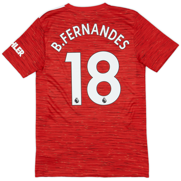2020-21 Manchester United Home Shirt B.Fernandes #18 - 9/10 - (S)