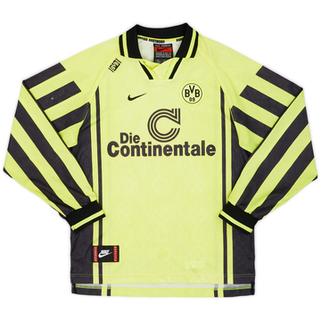 1996-97 Borussia Dortmund Home L/S Shirt - 5/10 - (XL.Boys)