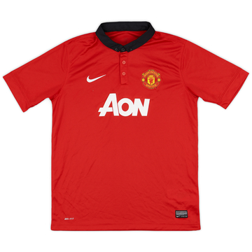 2013-14 Manchester United Home Shirt - 8/10 - (XL.Boys)