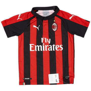 2018-19 AC Milan Home Shirt (S.Boys)