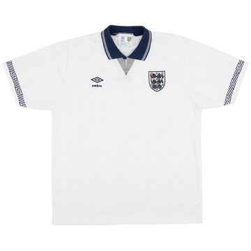 1990-92 England Home Shirt - 8/10 - (L)