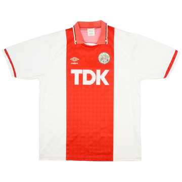 1989-91 Ajax Home Shirt - 8/10 - (L)