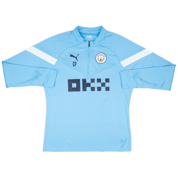 2022-23 Manchester City Puma 1/4 Zip Training Top #CP - 9/10 - (L)