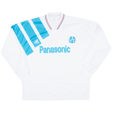 1991-92 Olympique Marseille Home L/S Shirt - 8/10 - (3XL)