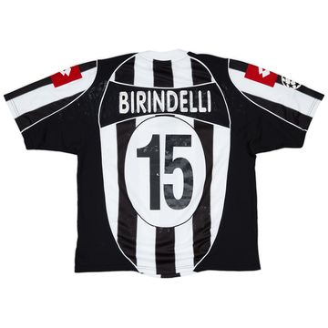 2002-03 Juventus Match Issue Champions League Home Shirt Birindelli #15