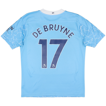 2020-21 Manchester City Home Shirt De Bruyne #17 - 6/10 - (M)