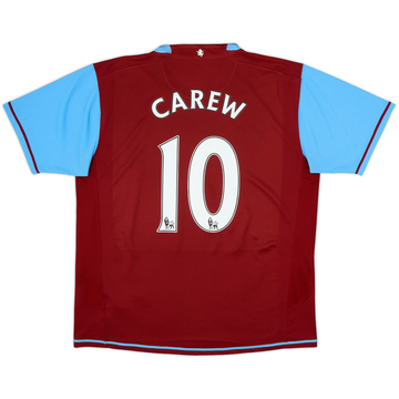 Camiseta de local del Aston Villa 2007-08 Carew #10 - 6/10 - (L)