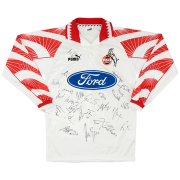 1996-97 FC Koln Signed Home L/S Shirt - 7/10 - (S)