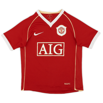2006-07 Manchester United Home Shirt - 7/10 - (S.Boys)