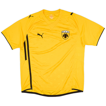 2010-11 AEK Athens Home Shirt - 8/10 - (XL)