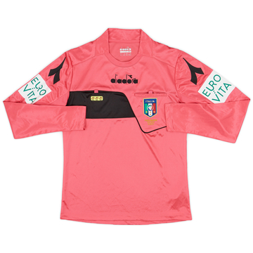 2014-15 Italy Diadora Referee L/S Shirt - 10/10 - (XS)