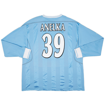 2003-04 Manchester City Home L/S Shirt Anelka #39 - 6/10 - (XL)