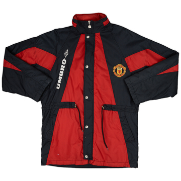 1992-93 Manchester United Umbro Padded Bench Coat - 8/10 - (S)