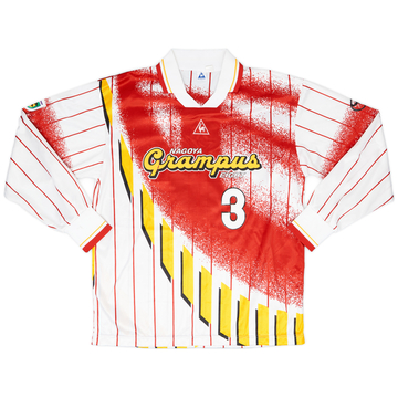 1996 Nagoya Grampus Eight Match Issue Emperor's Cup Away L/S Shirt #3