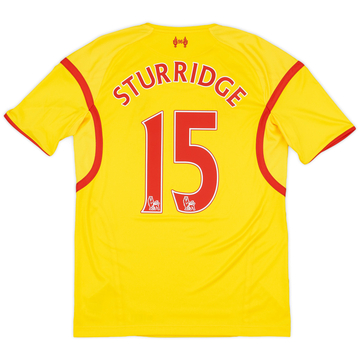 2014-15 Liverpool Away Shirt Sturridge #15VS