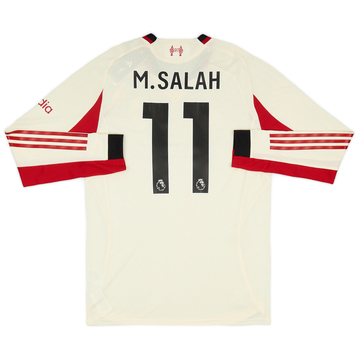 2025-26 Liverpool Authentic Away L/S Shirt M.Salah #11